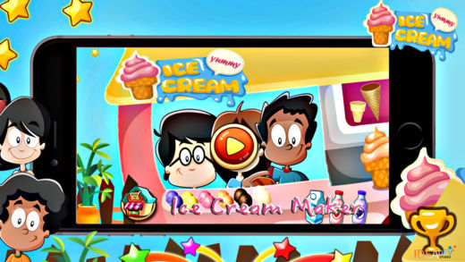 冰淇淋机 - 儿童烹饪游戏免费
